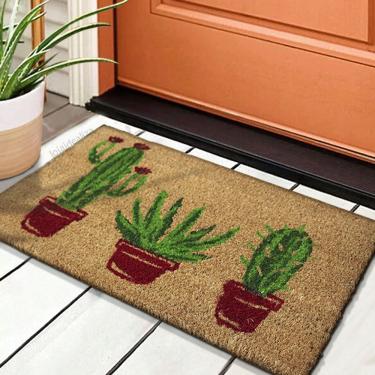 Imagem de 1 Tapete Porta Capacho Fibra Coco Antiderrapante 33x60 E10