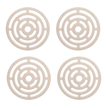 Imagem de Kit 4Un Descanso De Panela Aparador Redondo Bege