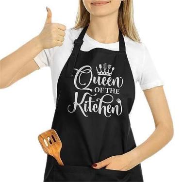 Imagem de Avental SANDJEST Rainha da Cozinha com Bolsos