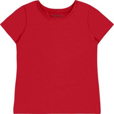 Imagem de Blusa Juvenil Menina Decote Redondo Malwee Kids Ref. 086761, Vermelho 