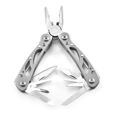 Imagem de Alicate Multifuncional 25 Funções Pontas fenda Tipo Canivete Bolsa Armazenamento