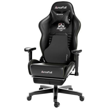Imagem de Cadeira de Escritório Gamer Reclinável e Ergonômica com Apoio de Braço Ajustável, AUTOFULL AF083DPJA, CB, Preto