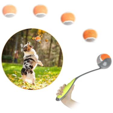 Imagem de Lançador Manual de Bola de Tênis para Cães, PAWISE, Cinza