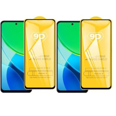 Imagem de kit 02 Películas De Vidro Temperada 3D 9D Anti Risco Compatível J.ovi Y29S 5G – Proteção de Tela Completa