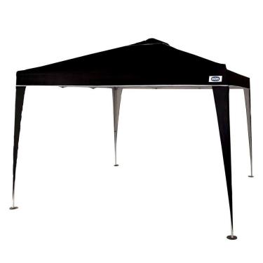 Imagem de Tenda Gazebo Praia Dobrável Preta Sanfonada 3 X 3 M Mor