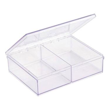 Imagem de Caixa Organizadora Transparente 2 Divisórias - 10330074