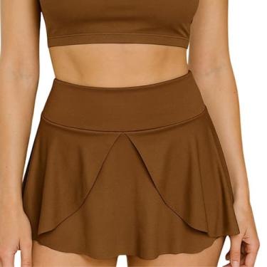 Imagem de Short Saia Esportiva de Cintura Elástica com Bolsos Flor- c13 FLOR - B