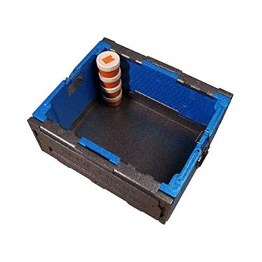 Imagem de Caixa térmica dobrável, dobrável, mantém frio, 62 L, caixa de gelo, refrigerador de carro para acampamento, refrigerador de carro, quente, portátil, para acampamento