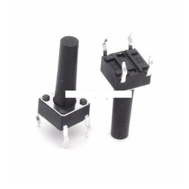 Imagem de 100 peças 6 x 6 x 15 mm botão tato de toque 6 mm x 6 mm x 15 mm WWECCQIJ