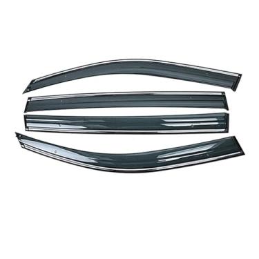Imagem de GRJQRKHZ Defletor de janela lateral de carro para N&issan Maxima A36 2016-2019 Weathershied viseira de porta vento sol proteção chuva janela lateral defletores de vento