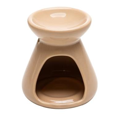 Imagem de LYOR - Difusor para Óleos Essenciais com Vela 8cm x 8cm x 8,5cm Bege Cerâmica