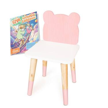 Imagem de Kit Educativo Cadeira Infantil de Madeira Urso G - Eita Casa Perfeita,