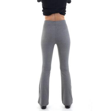 Imagem de Kit com 3 Calça Bailarina Flare Feminina em Suplex com Elastano, Cintu