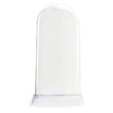 Imagem de 4 Redomas De Acrílico Cúpulas Base Ouro Envelhecido Pequena 11 Cm - Am