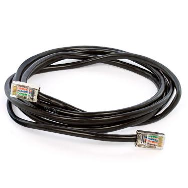 Imagem de Cabo de Rede Blindado Cat5e com RJ45 Preto - 4 Metros