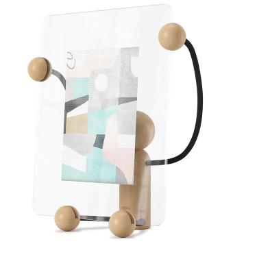 Imagem de Porta Retrato Woody Grande Preto Tabaco Umbra Porta Retrato Woody Grande Preto Natural Umbra