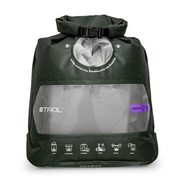 Imagem de ETROL Máquina de lavar portátil, máquina de lavar manual leve para viagens, acampamento, lavanderia, roupas de bebê, não elétrica, com saída de água inferior e compartimento - G, verde