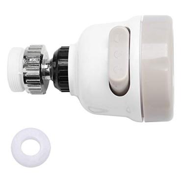 Imagem de Torneira de cozinha giratória de 360 graus, bico de filtro de torneira de pulverização com 3 modos de ajuste, economia de água e pressurizado para limpeza de pia de cozinha, lavagem de vegetais e