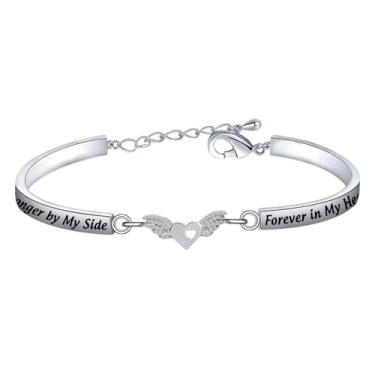 Imagem de Pulseira Memorial Mom Remembrance Gifts Loss Of Mom Sympathy Gifts No Longer By My Side Orever In My Heart Jewelry Bracelet