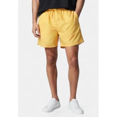 Imagem de Shorts Areia Branca Yacht Resort Folhas Amarelo, G