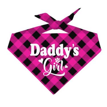 Imagem de Bandana para cães, cachecol rosa preto com estampa xadrez clássica, bandana de tecido confortável para cães pequenos, médios e grandes, gatos, filhotes, acessório para presente