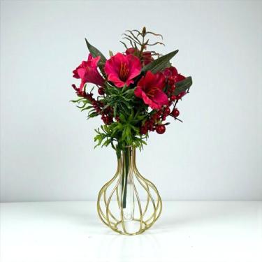 Imagem de Arranjo Natal Decoração Artificial Mesa Natalina - Floralis