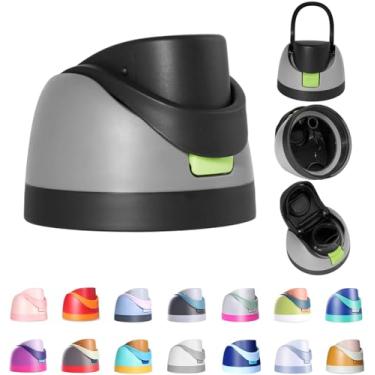 Imagem de Ruzkq Tampa de substituição para garrafa de água Owala Freesip, compatível com Owala Cup 473 ml, 680 g, 947 ml, 1,134 g, acessório de substituição de tampa superior de garrafa de água de um botão, à