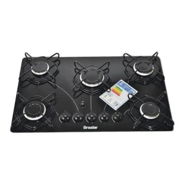 Imagem de Fogão Cooktop 5 Bocas a Gás Ultra Chama 127V 220V Bivolt Acendimento A