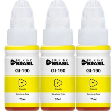 Imagem de Kit 3 Tintas Para G3110, G3111, G4100 G2100 G2110 Gi-190 - Bulk Ink Do