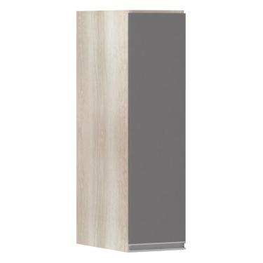 Imagem de Armário Luciane 20cm 1 Porta Lis Legno Crema C/Cinza Puro