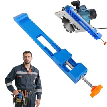 Imagem de Guia de base de máquina de corte ajustável, novo grampo de posicionamento de serra circular elétrica, braçadeira osicionadora corte de madeira de precisão, para profissionais e entusiastas de