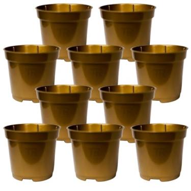 Imagem de Vaso de Planta, Kit Até 50 Mini Vasos Pote 6 Colorido para Plantas E Suculentas 80ml(Ouro,50 Unidades)