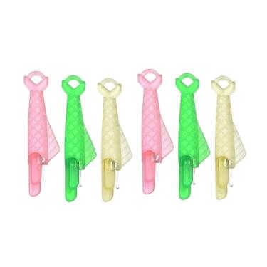 Imagem de 6 peças para máquina de costura de boca de peixe, enfiador de agulha de costura automático, rosqueador de agulha tipo peixe, máquina de costura rápida, passadores de agulha fáceis de rosquear
