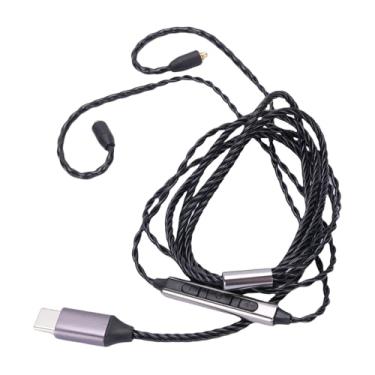 Imagem de KUIDAMOS Cabo de Fone de Ouvido OFC PVC Tipo C, Adequado para Cabo IE900 Com Qualidade de Som Sem Perdas, Conexão Conveniente para Usuários W10 W60 ES20 UM PRO20