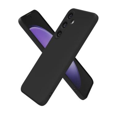Imagem de oakxco Capa de silicone para Samsung Galaxy S23 Fe, ultrafina e fina para mulheres e meninas, cor lisa lisa minimalista estética fofa design feminino, gel de borracha macia TPU com capa para câmera