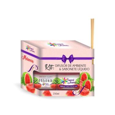 Imagem de Kit Refil difusor e sabonete líquido Melancia 250ml - Tropical Aromas