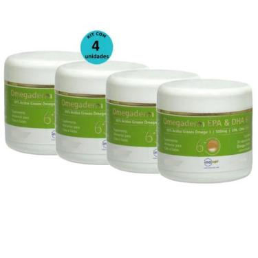 Imagem de Omegaderm EPA DHA 60 Para Cães e Gatos 500mg Com 30 cap Inovet Kit com