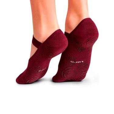 Imagem de Meia Sapatilha Lupo 04945-068 Feminina Antiderrapante Algodão T. 34/39