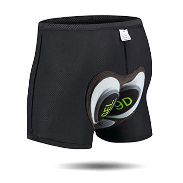 Imagem de Shorts de ciclismo masculino TOPTETN com acolchoamento 3D, calça respirável de secagem rápida, 9dgray, XX-Large