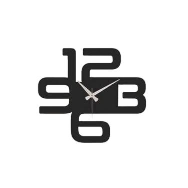 Imagem de KitchKit Relógio de parede silencioso, relógio de parede para sala de estar, relógio de parede grande, relógios para parede, relógio de parede preto, relógio de parede minimalista, relógio exclusivo