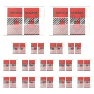Imagem de PATIKIL 800 peças Sign Here Tabs, Sign Here Post Flags Stickers Adhesive Arrow Labels Message Date Signature for Documents Office Supplies Notebook Notes, Red Twill