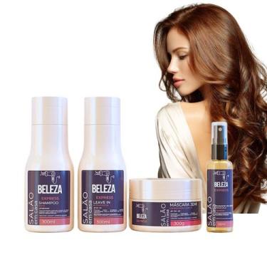 Imagem de kit hidratação capilar Cabelo de Salão em Casa BelezaExpress - Beleza 