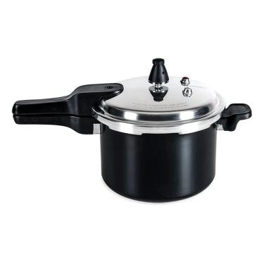 Imagem de Panela De Pressão Brinox 5,4 Lts Indução Antiaderente Preta