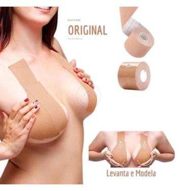 Imagem de Levanta Peito Adesivo Seios Sutiã Fita Push Up Invisível 5M - Gwen