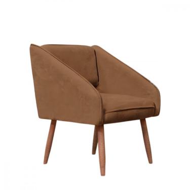 Imagem de Poltrona Agata Veludo Conflex Cappuccino