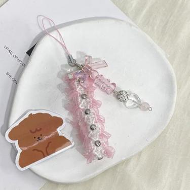 Imagem de Linda corrente de cordão com contas estéticas para bolsa, chaveiro, câmera, pingentes, One Size, Resina, resina