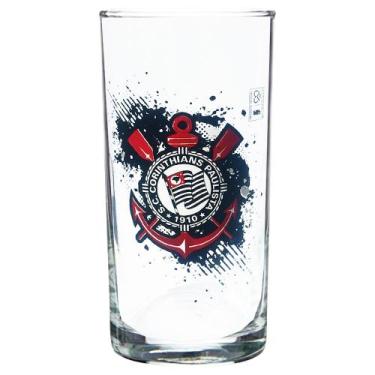 Imagem de Copo Cylinder Long Drink do Corinthians 300 ml - Allmix