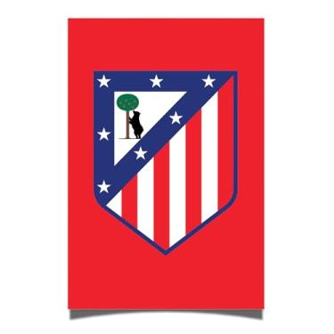 Imagem de Desert Cactus Cartaz Atlético Madrid Atleti de Madrid Futebol Espanhol Clube Futebol 28 x 43 cm Decoração de Escritório Decoração Oficial Fan Gear (28 x 43 cm, Versão F)