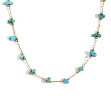 Imagem de Lume&Thread Pulseira de colar de cristal natural banhada a ouro 18 k, colares e pulseiras femininas ajustáveis, joias que trazem sorte para as pessoas, presente para a família, amantes, amigos, Medium