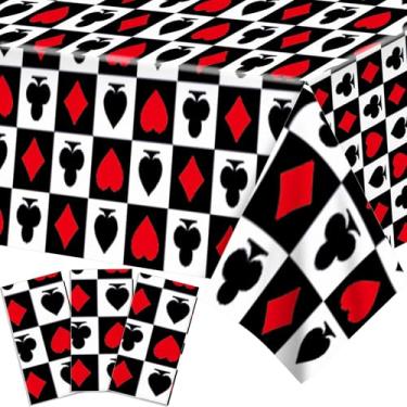 Imagem de Parrtty Hurrican Conjunto de 2 peças de toalha de mesa de plástico descartável, ideal para piqueniques ao ar livre, aniversários, casamentos e outras festas temáticas